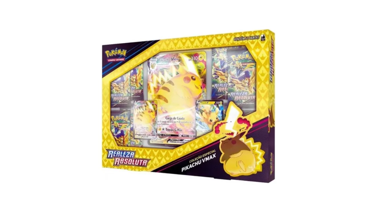 Box Pokemon Pikachu Vmax Especial Realeza Absoluta